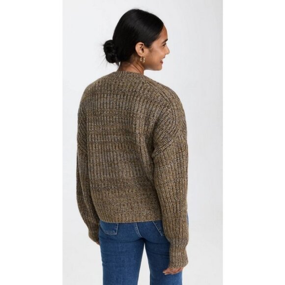 💕360 SWEATER💕 Logan Cardigan ~ Merino Wool Alpaca Blend Mocha Medium NWT - Picture 3 of 13